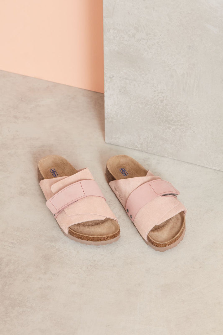 BIRKENSTOCK KYOTO SOFT FOOTBED SUEDE | SOFT PINK