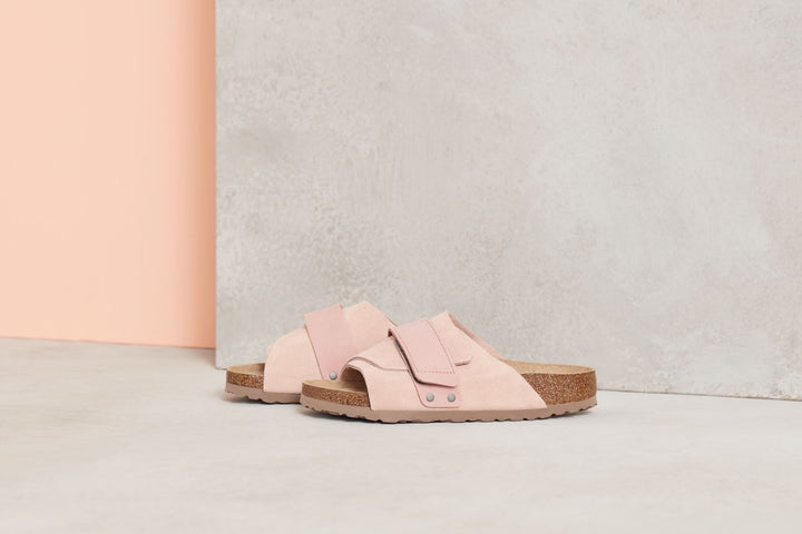 BIRKENSTOCK KYOTO SOFT FOOTBED SUEDE | SOFT PINK