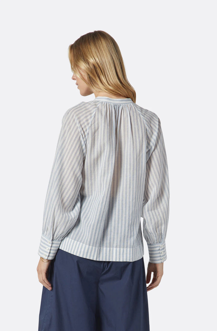 JOIE DRACHA LONG SLEEVE COTTON TOP ~ PORCELAIN CHAMBRAY