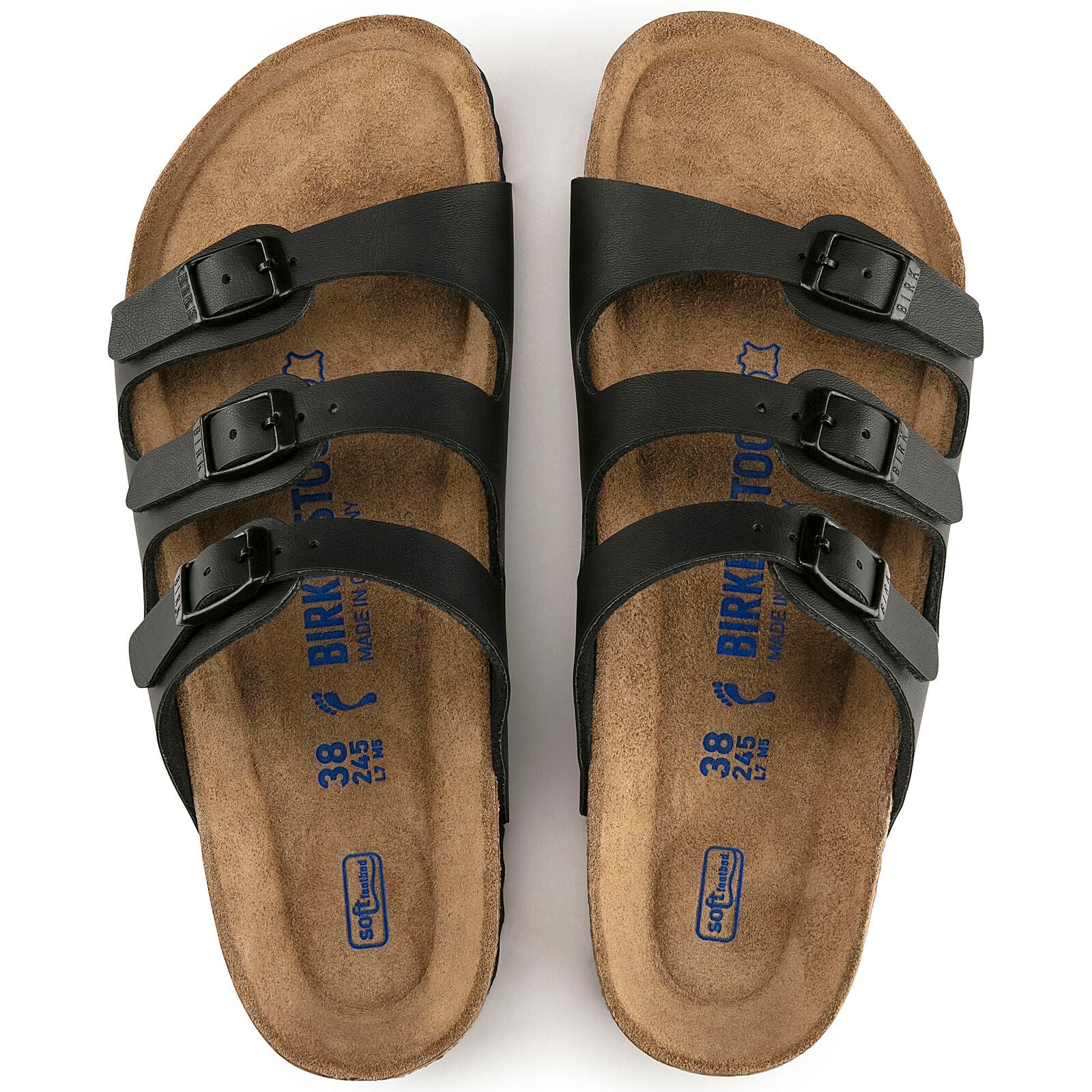 BIRKENSTOCK FLORIDA BIRKO FLOR SOFT FOOTBED | BLACK