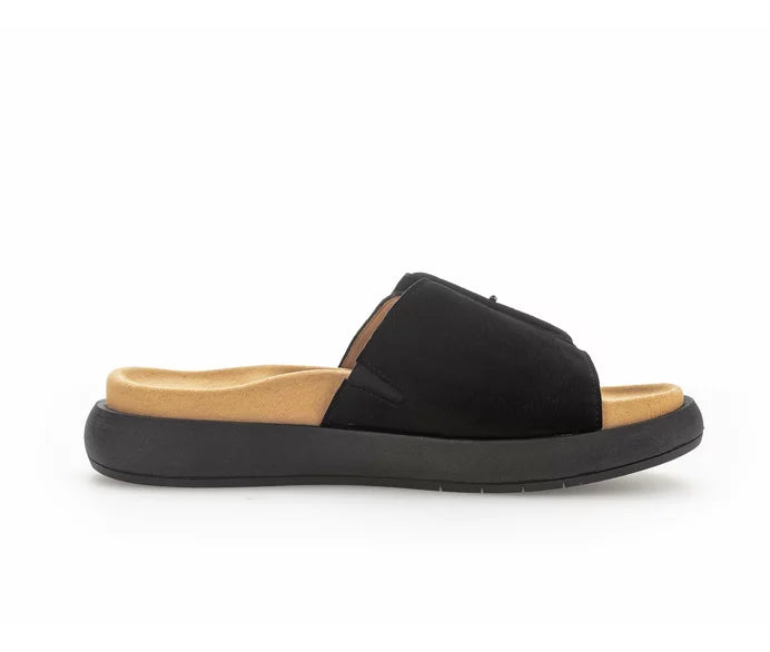 GABOR BUCKLE MULE | BLACK