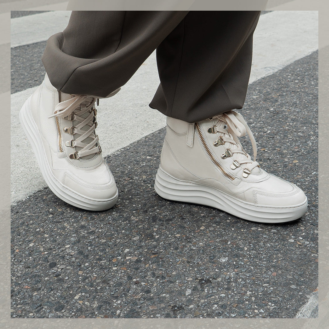 GABOR HI TOP BOOT | CREAM