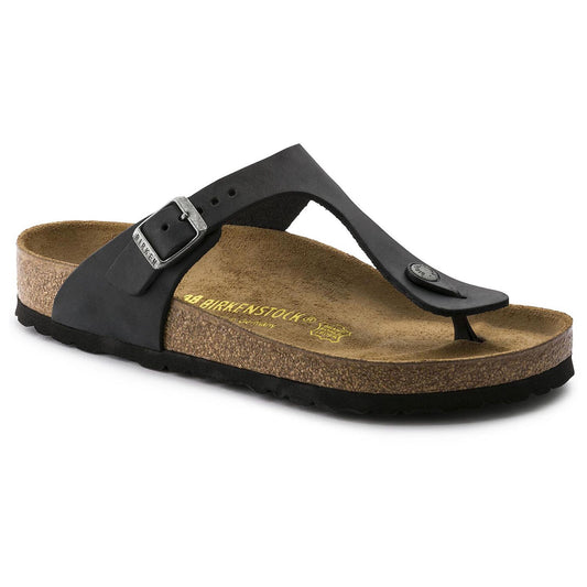 BIRKENSTOCK GIZEH LEATHER | BLACK