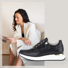 GABOR PRINCESS SNEAKER | BLACK