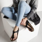 BIRKENSTOCK GIZEH LEATHER | BLACK
