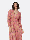 Load image into Gallery viewer, JOIE KAZ MAXI SILK DRESS | SANDSTORM MULTI PINK
