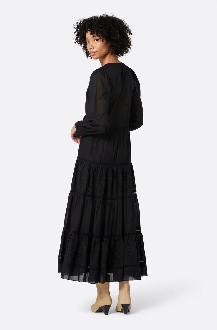 JOIE MEREDINE MAXI COTTON DRESS | BLACK