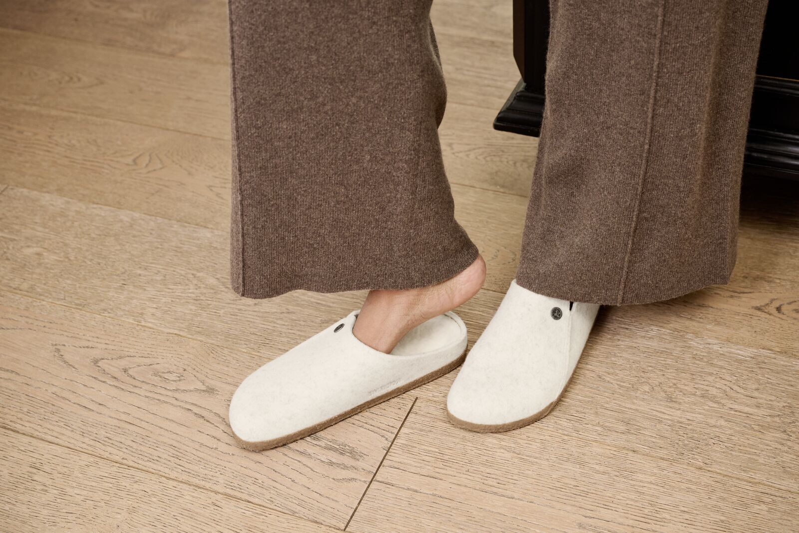 BIRKENSTOCK ZERMATT SHEARLING WOOL FELT | ECRU