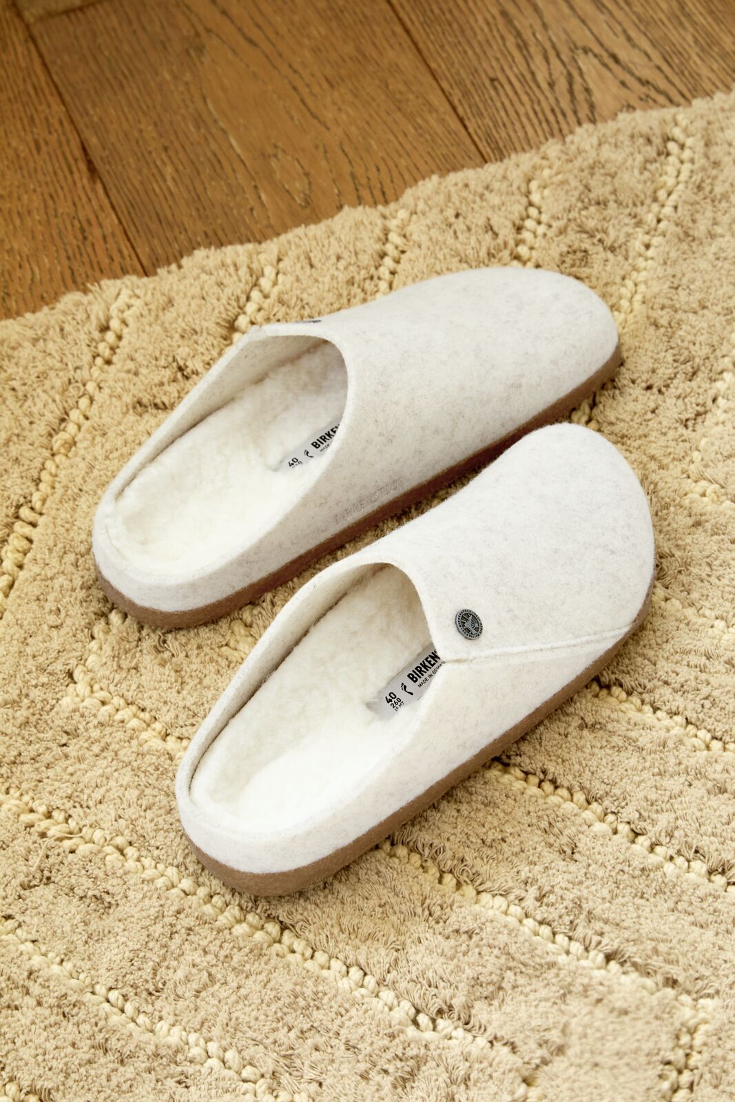 BIRKENSTOCK ZERMATT SHEARLING WOOL FELT | ECRU