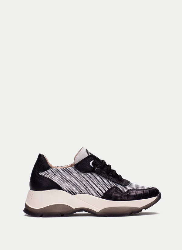 HISPANITAS Andes Mesh Runner| BLACK/WHITE
