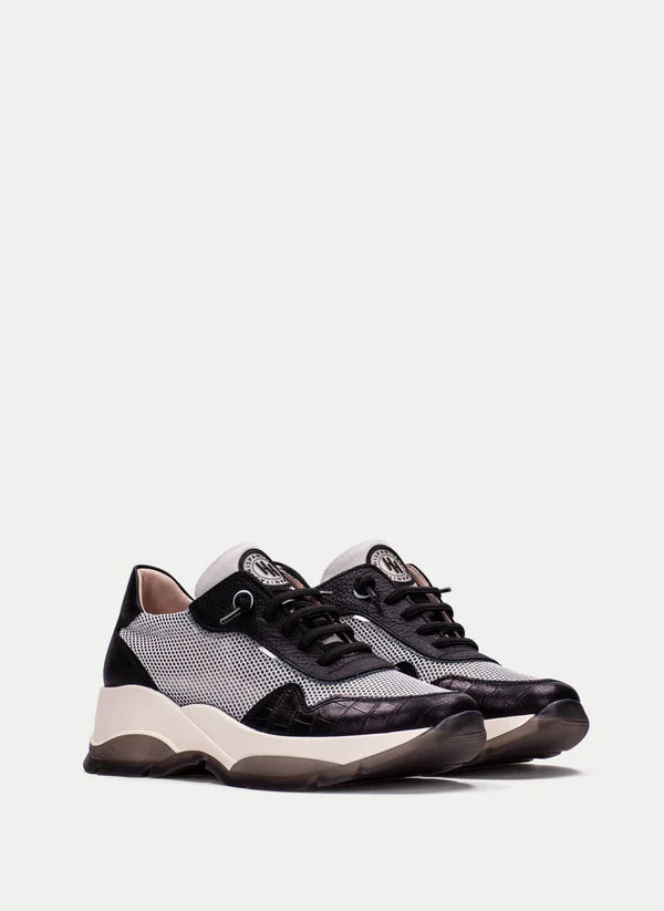 HISPANITAS Andes Mesh Runner| BLACK/WHITE