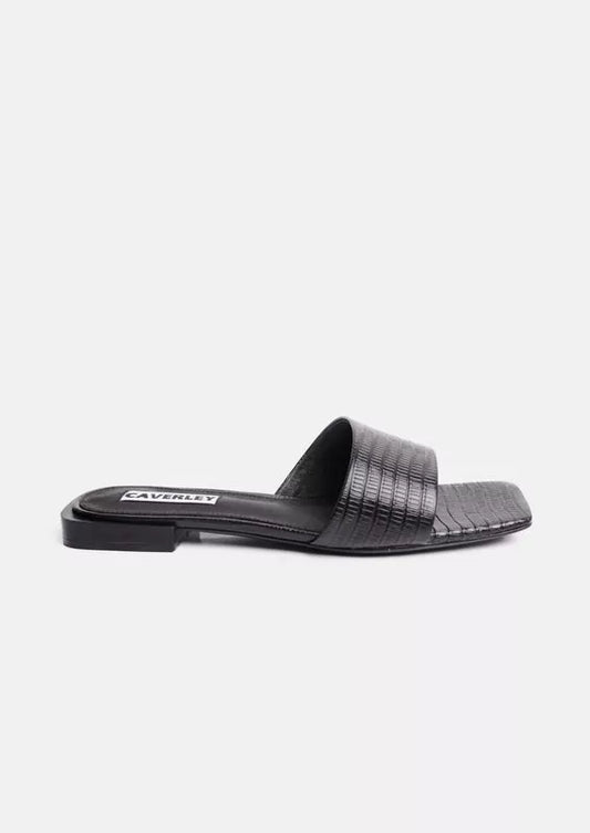 CAVERLEY HARRY SLIDE BLACK REPTILE
