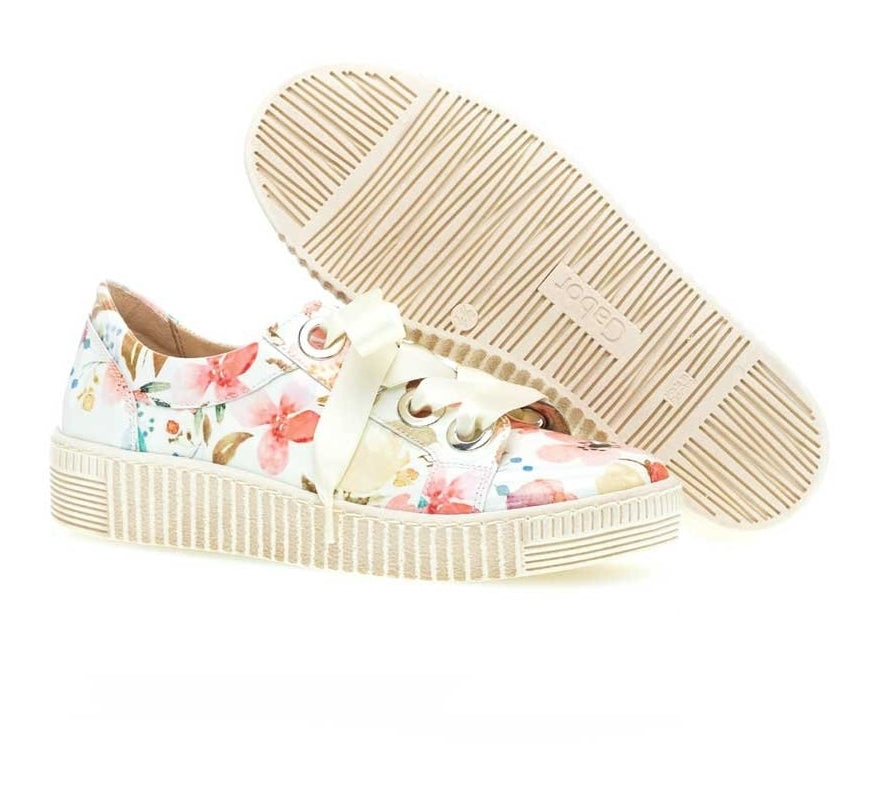 GABOR SNEAKER PASTEL FLORAL PATENT LEATHER