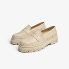 JIM RICKEY PENNY LOAFER POLIDO LEATHER | CREAM