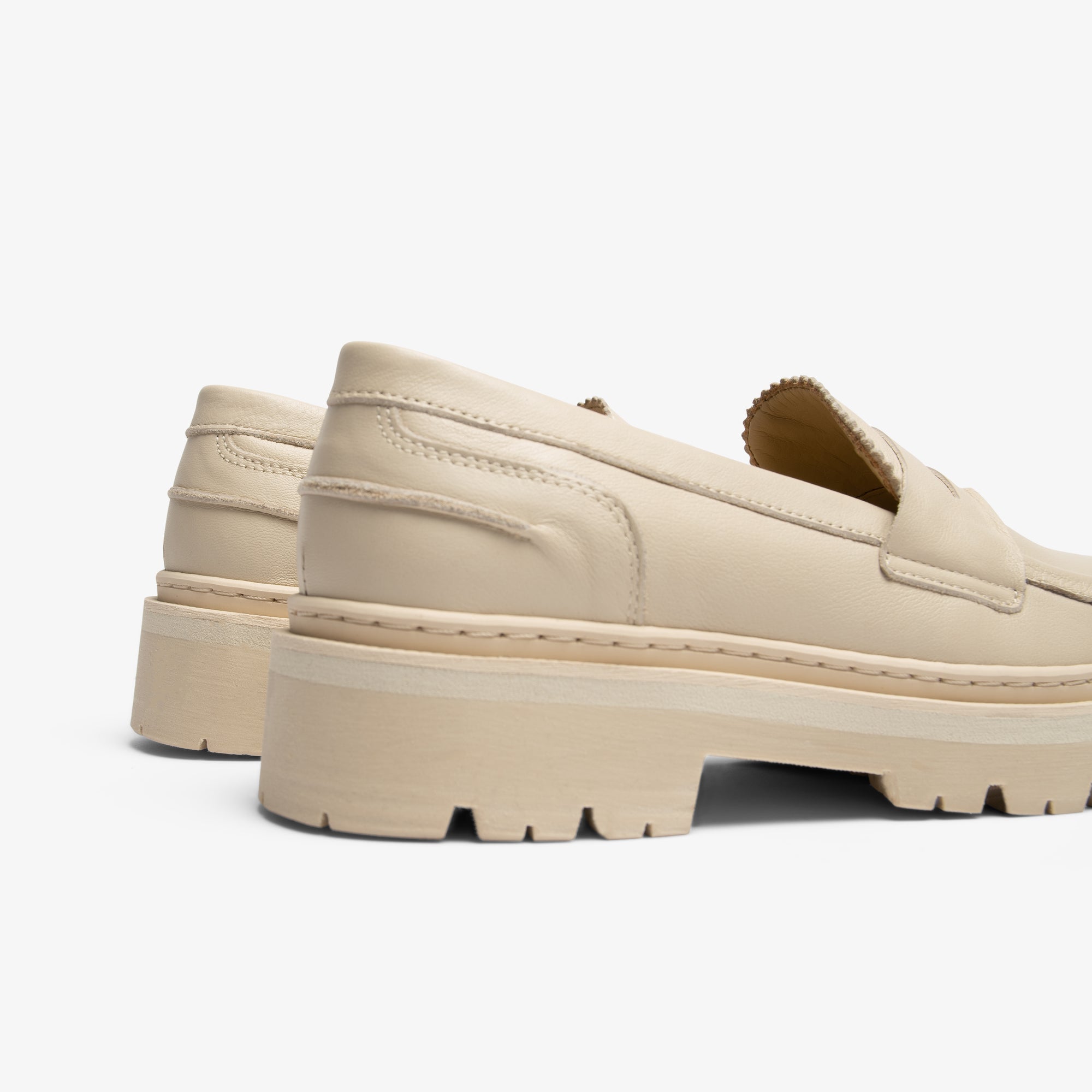 JIM RICKEY PENNY LOAFER POLIDO LEATHER | CREAM