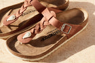 BIRKENSTOCK GIZEH BRAIDED LEATHER | COGNAC