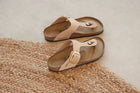 BIRKENSTOCK GIZEH BIG BUCKLE NUBUCK | SANDCASTLE