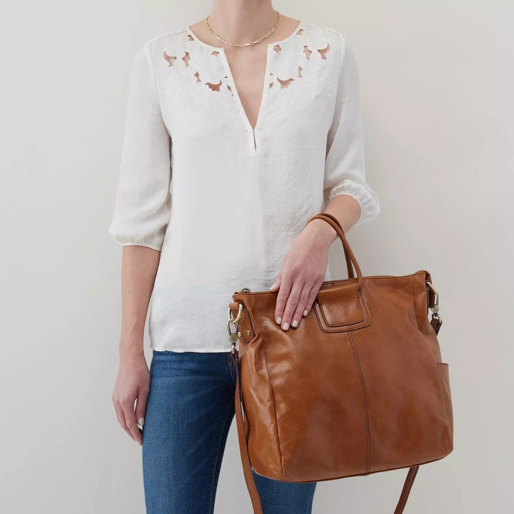 HOBO SHEILA LARGE SATCHEL | TRUFFLE