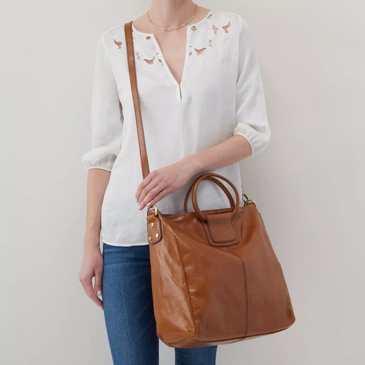 HOBO SHEILA LARGE SATCHEL | TRUFFLE