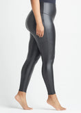 Load image into Gallery viewer, YUMMIE FAUX LEATHER SHAPING LEGGING | BLACK
