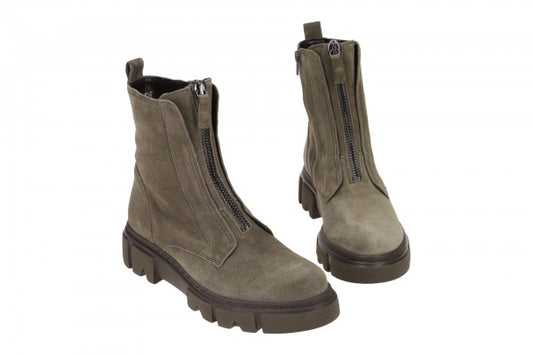 GABOR ZIPPERED ARMY BOOT | GREY