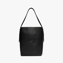 JIM RICKEY ZOE LEATHER TOTE | BLACK