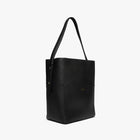 JIM RICKEY ZOE LEATHER TOTE | BLACK