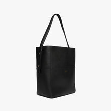 JIM RICKEY ZOE LEATHER TOTE | BLACK