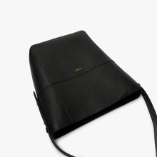 JIM RICKEY ZOE LEATHER TOTE | BLACK