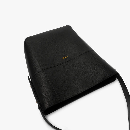 JIM RICKEY ZOE LEATHER TOTE | BLACK