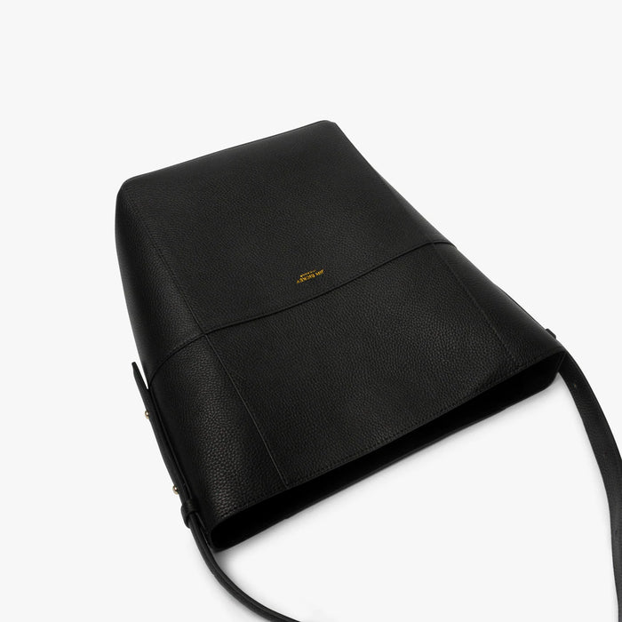 JIM RICKEY ZOE LEATHER TOTE | BLACK