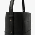 Load image into Gallery viewer, JIM RICKEY ZOE LEATHER TOTE | BLACK
