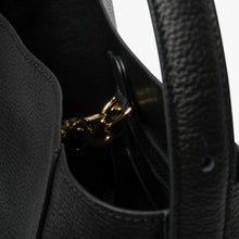 JIM RICKEY ZOE LEATHER TOTE | BLACK
