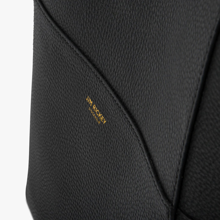 JIM RICKEY ZOE LEATHER TOTE | BLACK