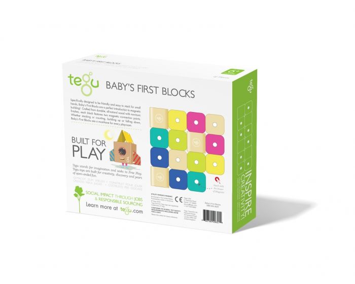 TEGU BABY'S FIRST BLOCKS 15 PC
