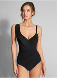 Load image into Gallery viewer, EMPREINTE TUMMY CONTROL SWIMSUIT WAVE  | BLACK

